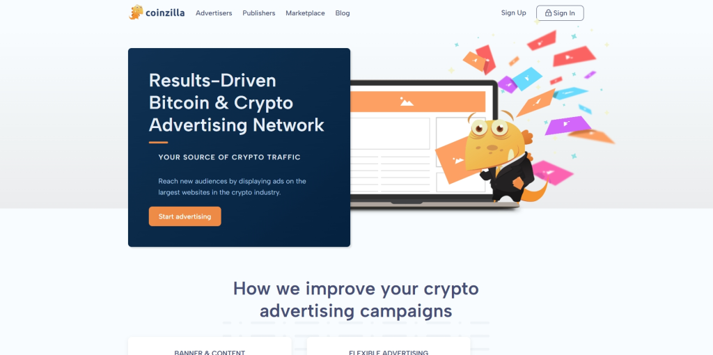 Coinzilla has established itself as one of the leading advertising networks for the crypto space. Founded in 2016, the platform connects advertisers with premium crypto-related websites, ensuring high-quality placements.